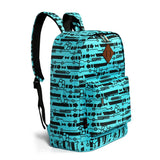 Nylon Geometric Prints Women Backpack Casual Knapsack