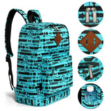 Nylon Geometric Prints Women Backpack Casual Knapsack