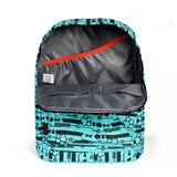 Nylon Geometric Prints Women Backpack Casual Knapsack