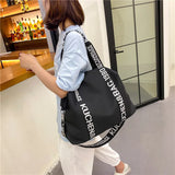Water Repellent Nylon Gym Bag Large Capacity Tote Travel Bag