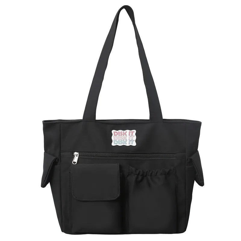 Nylon Shoulder Bag Large Capacity Crossbody for Teen Girls