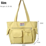 Nylon Shoulder Bag Large Capacity Crossbody for Teen Girls