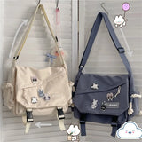 Nylon Crossbody Bags Large Capacity Messenger Bag for Teenager Girls
