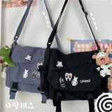 Nylon Crossbody Bags Large Capacity Messenger Bag for Teenager Girls
