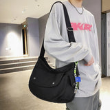 Nylon Crossbody Bag Preppy Style Messenger Bag School Bag