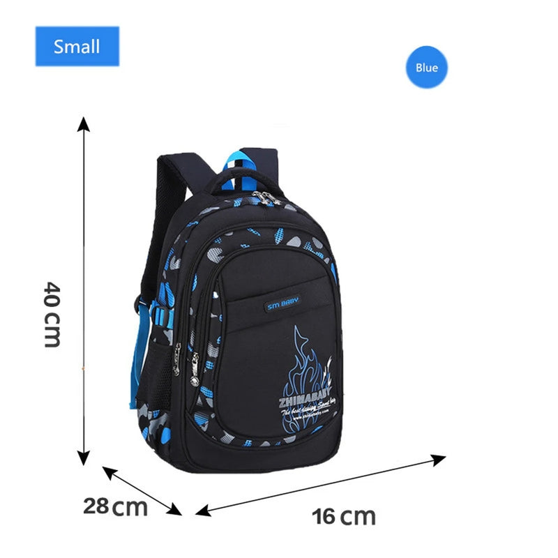 Nylon Kids Backpack for Boys Girls Primary School Bags