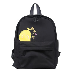 Orange Nylon Kindergarten School Bag for Girl Kids