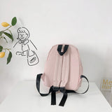 Orange Nylon Kindergarten School Bag for Girl Kids