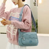 Nylon Ladies Shoulder Bags Female Messenger Bags Pockets Women Crossbody Bags