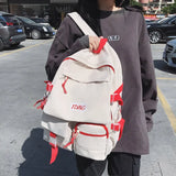 Nylon Large Capacity Women Backpack Waterproof School Bag For Girls