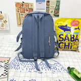 Nylon Large Capacity Women Backpack Waterproof Student School Bag For Girls