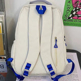 Nylon Letter Decals Laptop Capacity Female College Students Campus Backpack