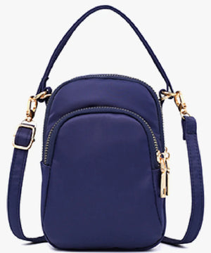 Women's Nylon Mini Handbag Crossbody Cell Phone Clutch Purse Wallet