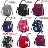 Women's Nylon Mini Handbag Crossbody Cell Phone Clutch Purse Wallet