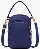 Women's Nylon Mini Handbag Crossbody Cell Phone Clutch Purse Wallet