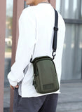 Nylon Men Backpack Rucksack Chest Bags with USB Charging