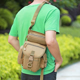 Nylon Men High Military Belt Bum Fanny Waist Pack Riding Shoulder Bags