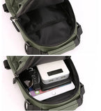 Nylon USB Charging Chest Bag Rucksack Travel Women Shoulder Backpack