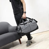 Nylon Men Multifunction Travel Bag Anti-theft Carry On Hand Luggage