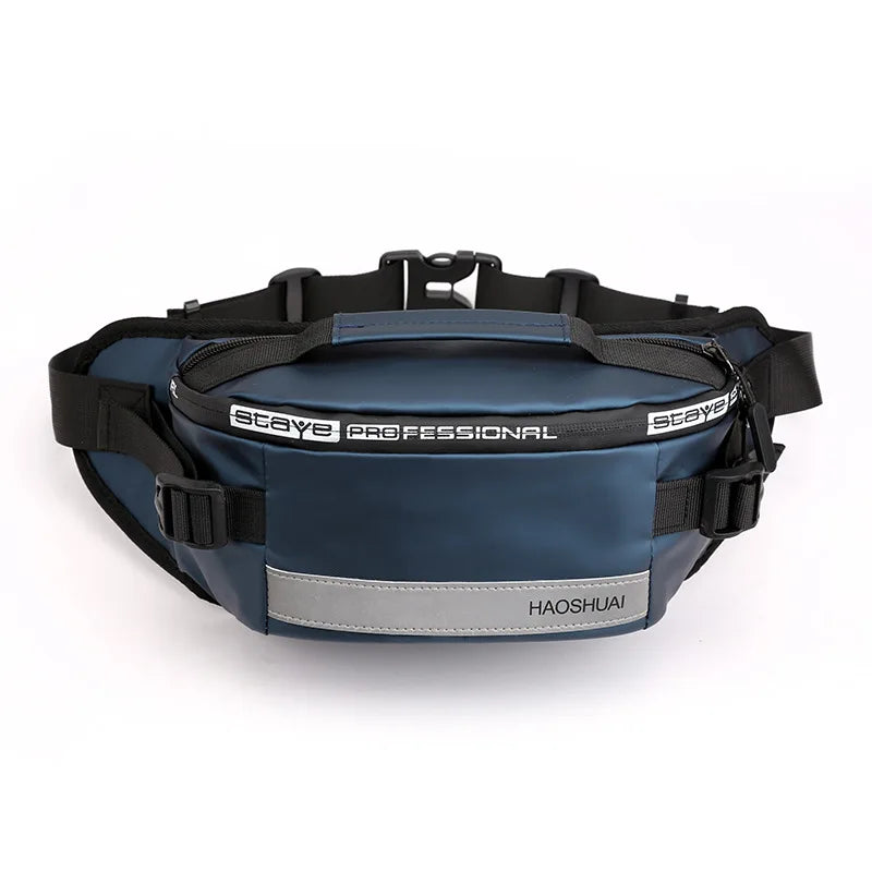Reflective Anti-theft Waist Bag Banana Belt Sports Travel Chest Crossbody Bag