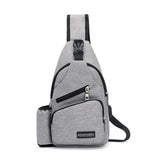 Nylon Chest Pack Crossbody Bag Casual Travel Rucksack Chest Bag