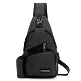 Nylon Chest Pack Crossbody Bag Casual Travel Rucksack Chest Bag