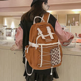 Nylon+Mesh Female Backpack School Bag for Girl Rucksack Women