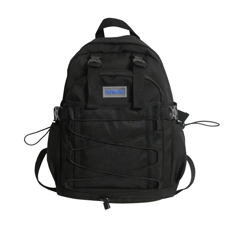 Nylon+Mesh Female Backpack School Bag for Girl Rucksack Women