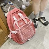 Nylon+Mesh Female Backpack School Bag for Girl Rucksack Women