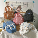Nylon+Mesh Female Backpack School Bag for Girl Rucksack Women