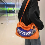 Nylon Messenger Bag Gym Bag Large Capacity Shoulder Bag Crossbody