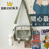 Nylon Messenger Bag Women Small Bag Harajuku Crossbody Bag