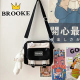 Nylon Messenger Bag Women Small Bag Harajuku Crossbody Bag