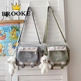 Nylon Messenger Bag Women Small Bag Harajuku Crossbody Bag