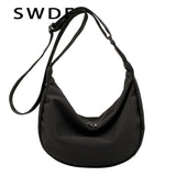 Nylon Messenger Bag Women's Dumpling Bag