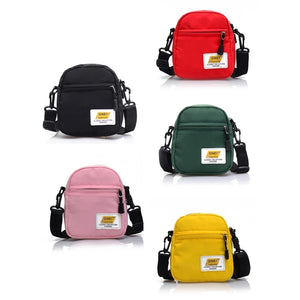 Nylon Messenger Bag Solid Crossbody Purse Zipper Satchel for Women