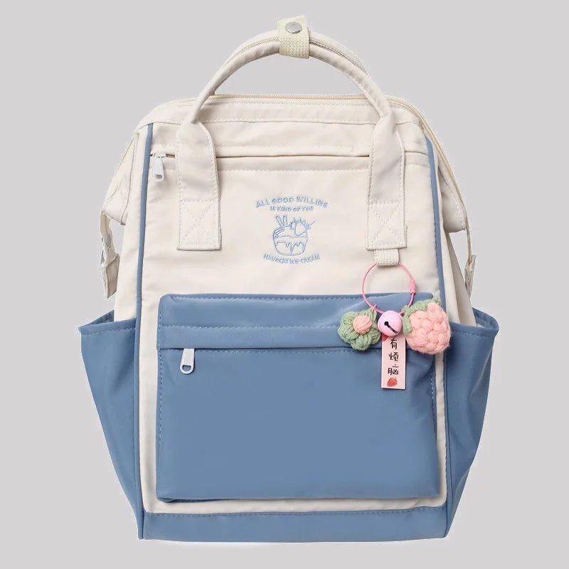 Nylon Backpack for Teens School Travel Bag