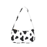 Leopard Print Retro Plaid Shoulder Bag for Women
