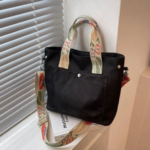Nylon Girls School Bag Handbags Shoulder Bag