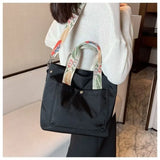 Nylon Girls School Bag Handbags Shoulder Bag