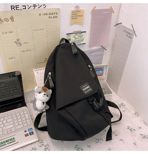 Nylon School Bags Teenage Girls Large Capacity Laptop Backpacks