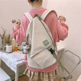Nylon School Bags Teenage Girls Large Capacity Laptop Backpacks