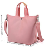 Nylon Shoulder Bag Vintage Shopping Zipper Student Bookbag Handbags Tote