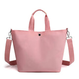 Nylon Shoulder Bag Vintage Shopping Zipper Student Bookbag Handbags Tote