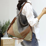 Waterproof Nylon Shoulder Bag Women Large Capacity Crossbody Tote Travel Handbag