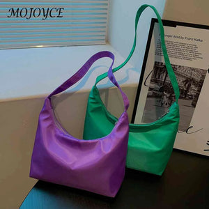 Women's Nylon Shoulder Bag Small Messenger Zipper Pouch