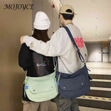 Nylon Shoulder Messenger Bag Large Capacity Japanese Style
