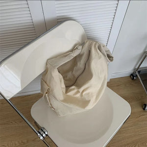 Nylon Shoulder Strap Knotted Retro Large-capacity Woman Shopping Dumpling Bag