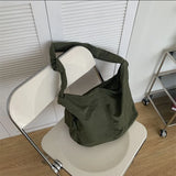 Nylon Shoulder Strap Knotted Retro Large-capacity Woman Shopping Dumpling Bag
