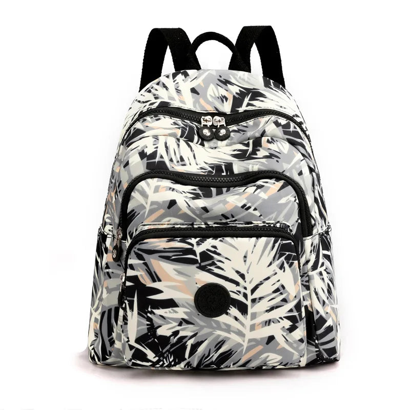 Waterproof Nylon Small Backpack for Women Lightweight Travel Bagpack